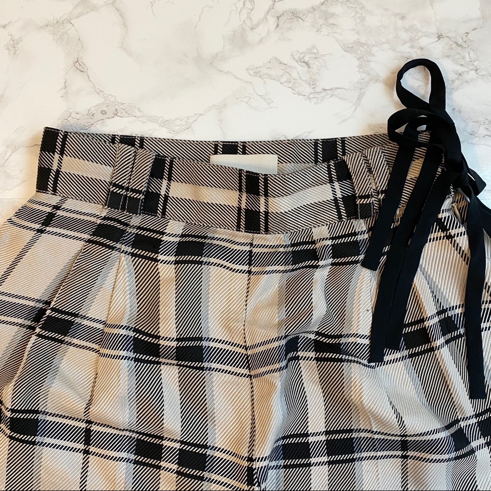 3.1 Phillip Lim Silk Check Trousers Size 2 - Picture 3 of 8